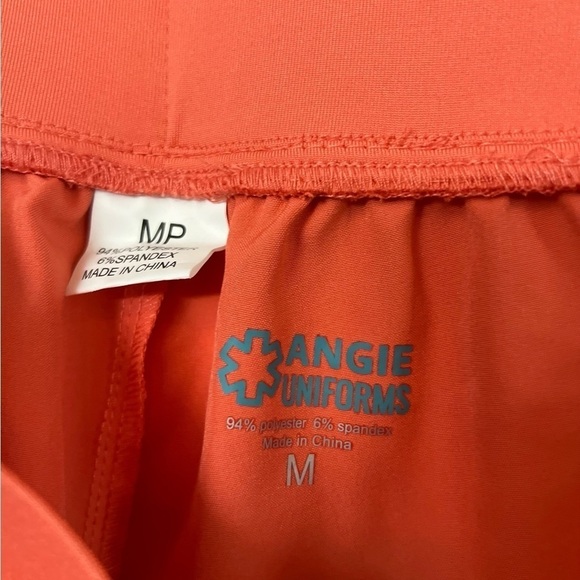 Scrub pants - Angie Uniforms - Med Petite - Coral - Picture 3 of 8